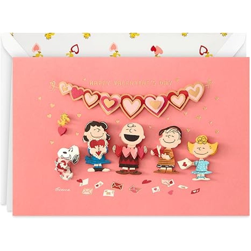 Hallmark Signature Peanuts Valentines Day Card